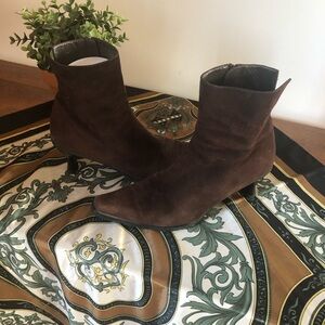 Stuart Weitzman chocolate Brown Suede /leather Boots